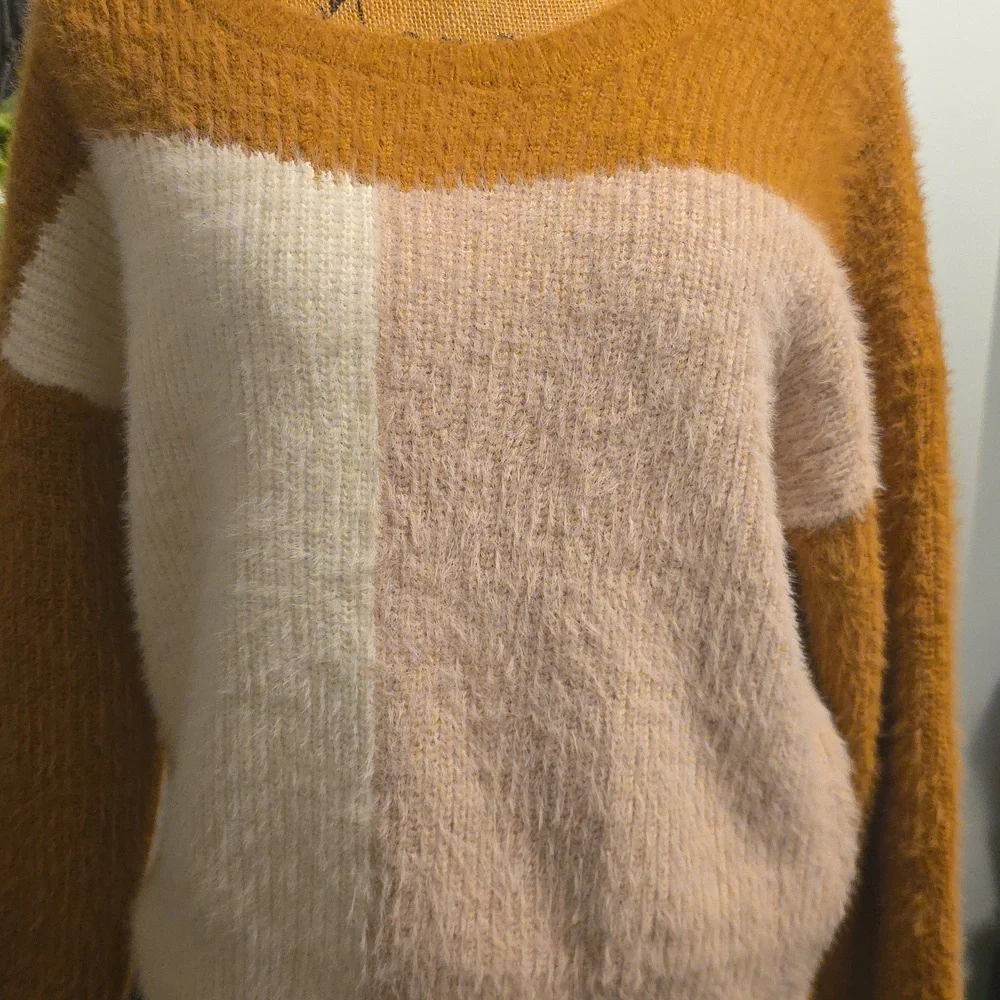 Lumiere Color Block Sweater Women's Medium - Picture 4 of 6